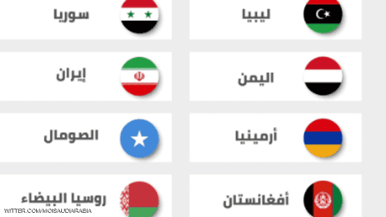 السعودية تحذر مواطنيها من السفر إلى 12 دولة