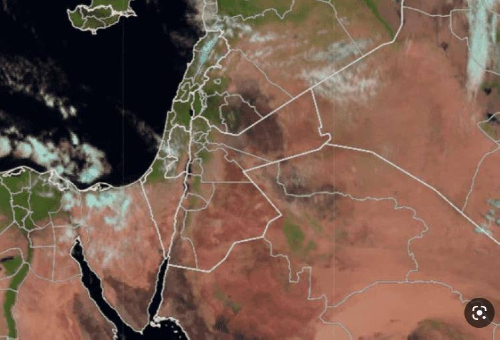 ظهور ربيع الأردن عبر صور الأقمار الاصطناعية