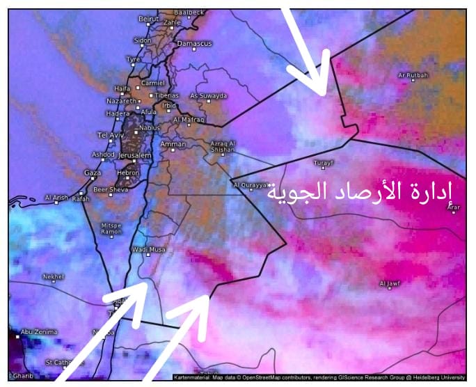 الارصاد : مناطق متعددة من المملكة تشهد نشاط كبير على الرياح مثيرة للغبار 