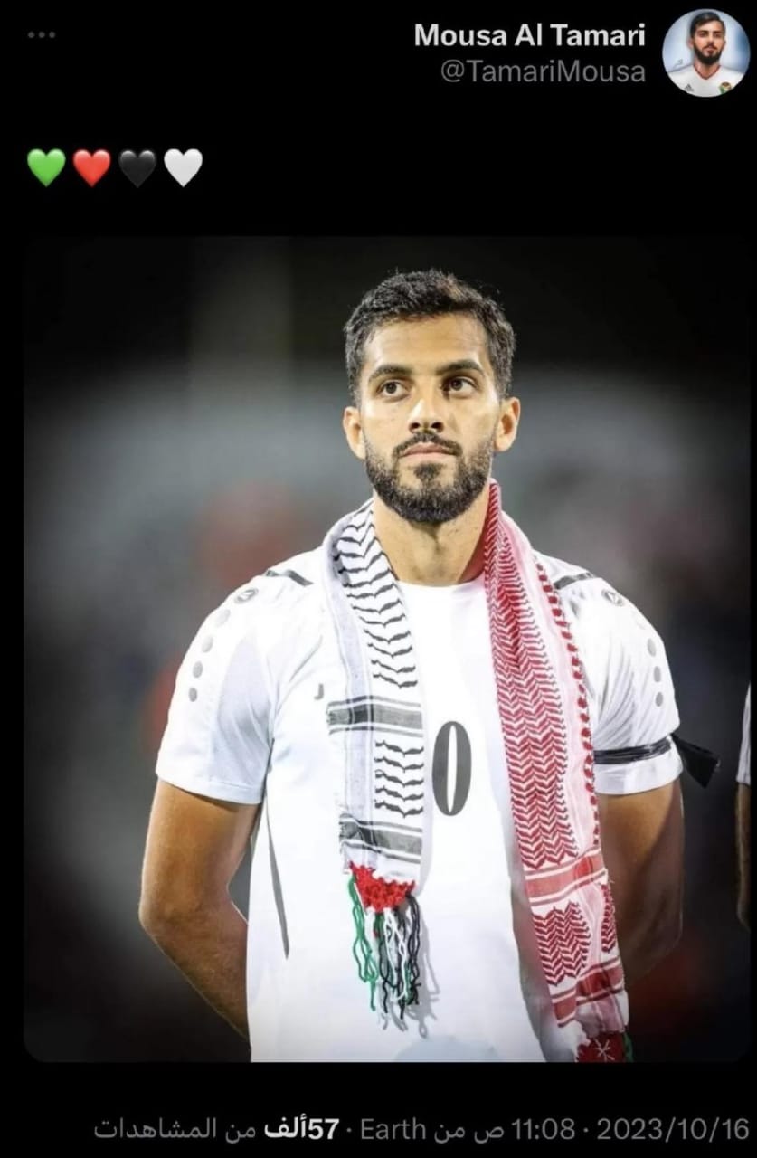 بالصور….  اللاعب موسى التعمري يواجه عقوبة السجن في فرنسا لدعمه المتواصل لفلسطين 