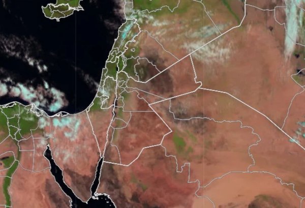 ظهور ربيع الأردن عبر صور الأقمار الاصطناعية