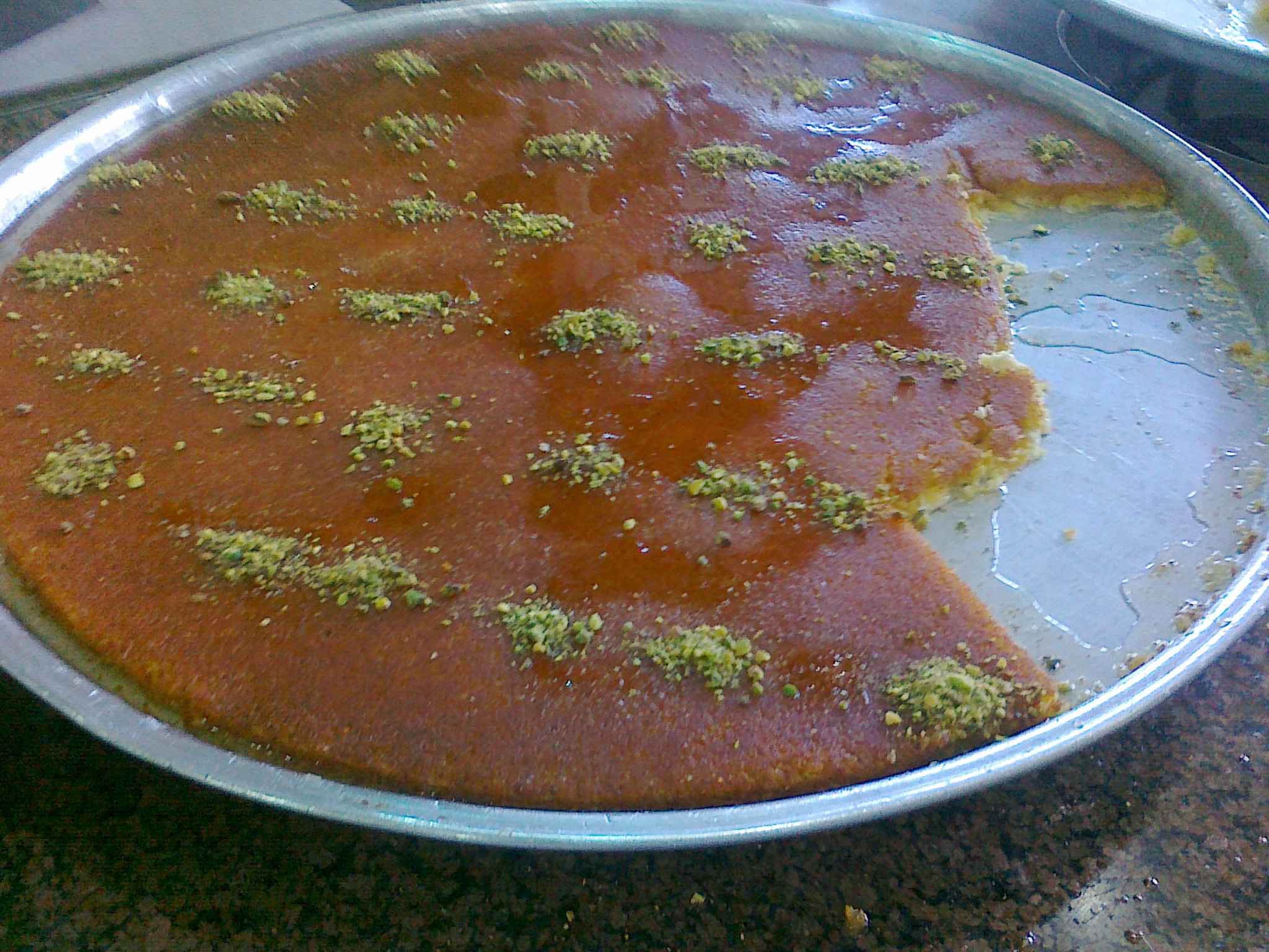 Konafa with Mango