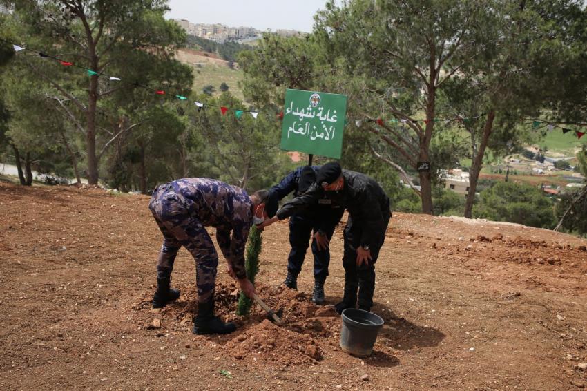 افتتاح غابة شهداء الأمن العام في منطقة ياجوز