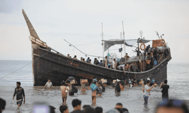 غرق زورق على متنه 45 لاجئا قبالة سواحل اليمن