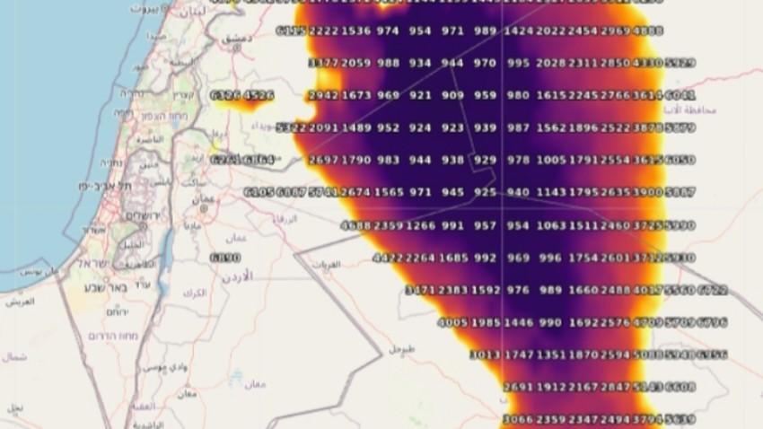 موجة غُبارية كثيفة تؤثر على مناطق اردنية