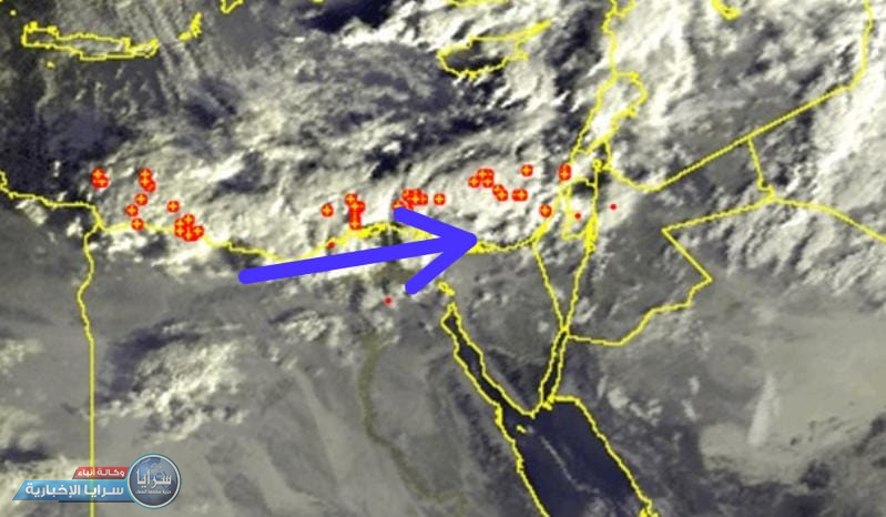 الأرصاد: أمطار رعدية خلال الساعات القادمة