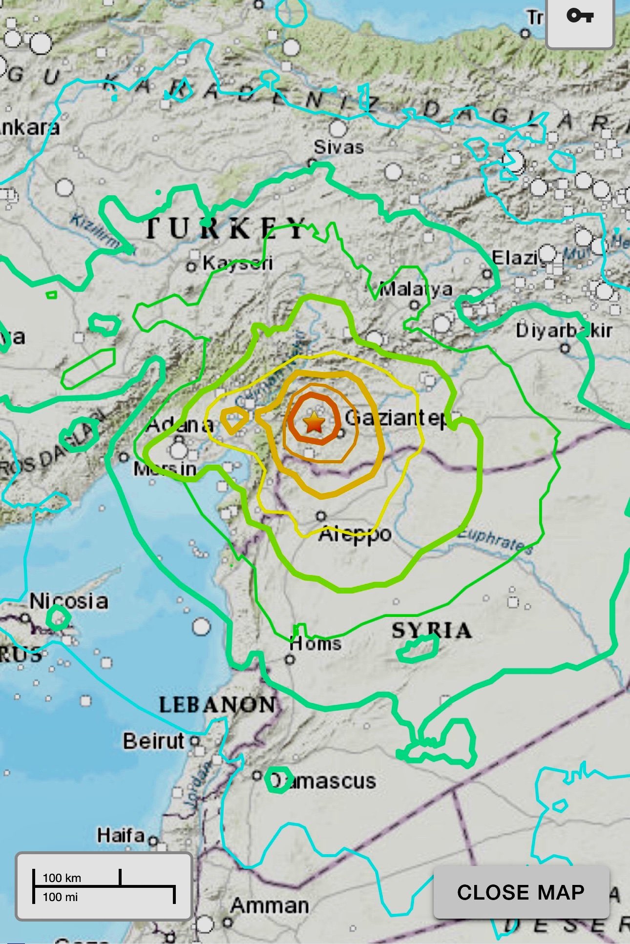 شعر به الأردنيون ..  زلزالان مدمران بقوة 7.5 رختر يضربان جنوب تركيا وما حولها  