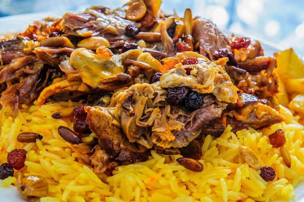 طريقه عمل أرز بالكاري واللحم والبطاطس