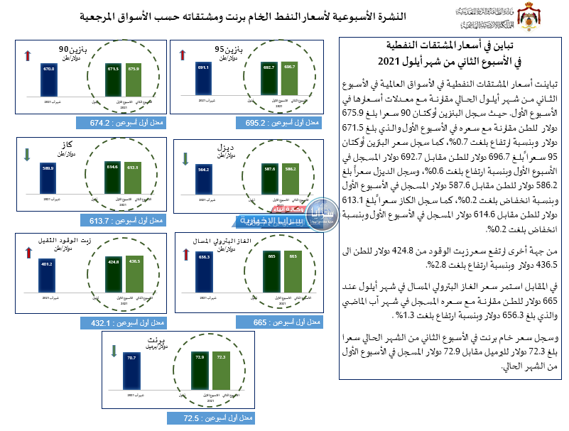 الحكومة: ارتفاع أسعار البنزين و انخفاض "السولار و الغاز" عالمياً  ..  أسماء 