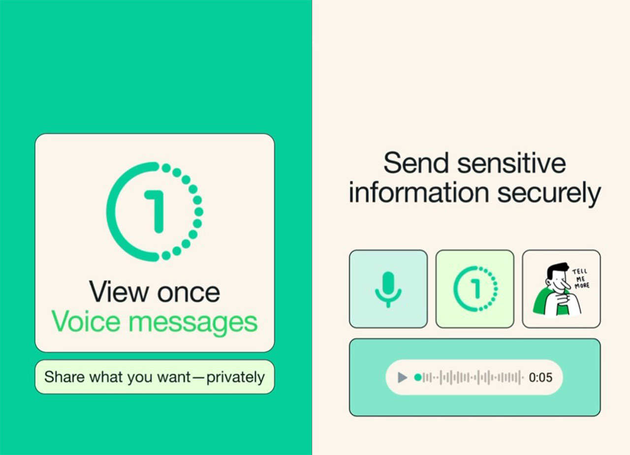 واتساب يتيح إرسال رسائل صوتية تسمع لمرة واحدة فقط