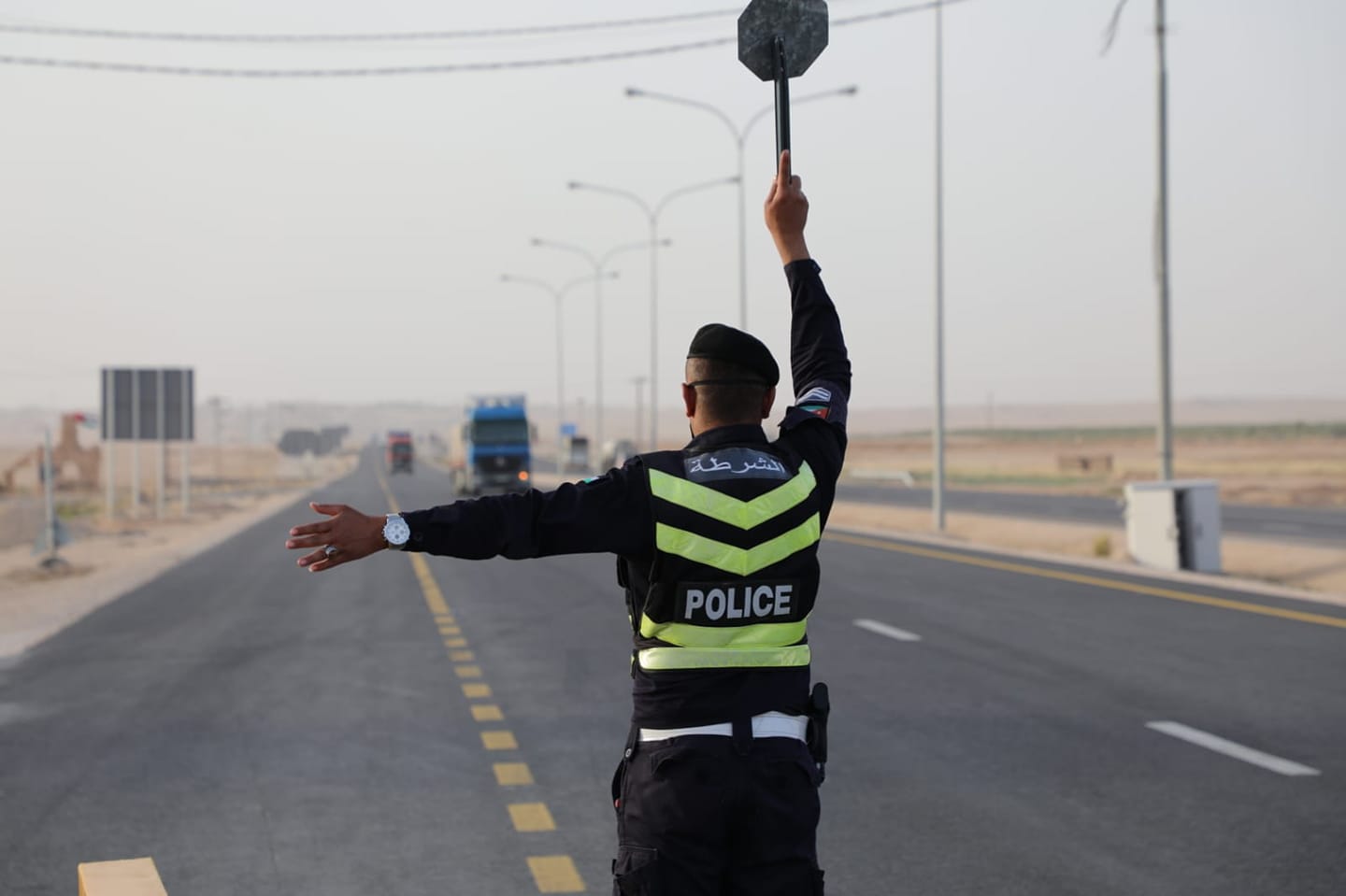 بإيعاز من مدير الأمن العام: فحص فني دوري لمركبات الشحن على الطرق الخارجية