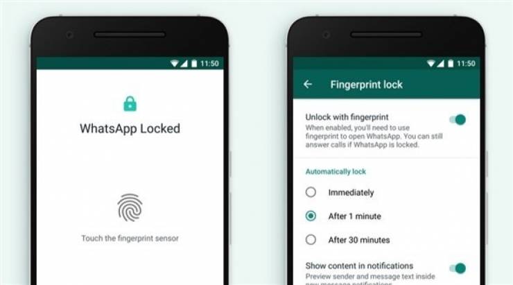 كيفية نقفل 'واتس آب' بواسطة بصمة الأصابع؟