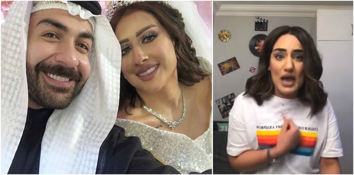 بالفيديو ..  الفنانة الكويتية سارة القبندي تبكي وتنفعل بعد اتهامها بخيانة فرح الهادي مع زوجها عقيل الرئيسي