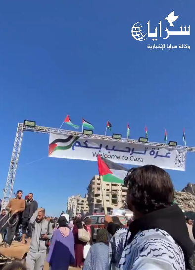 بالفيديو ..  شاب فلسطيني يوثّق لحظة عودته إلى منزله شمال قطاع غزة 