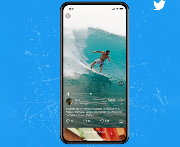 تويتر يجلب ميزة مقاطع الفيديو الرأسية بملء الشاشة على غرار TikTok
