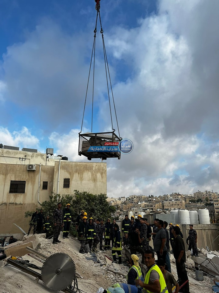 نقيب الجيولوجيين لسرايا: من المحتمل أن تتأثر المباني المجاورة لعمارة اللويبدة المنهارة  ..  تفاصيل 