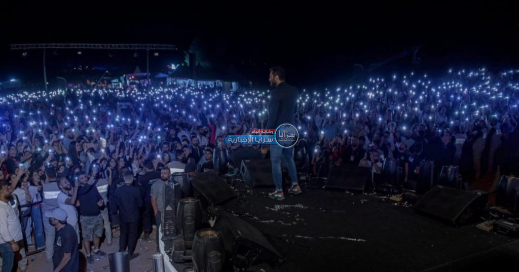 المنتج المجالي يطالب بحبس صاحب حفلة تامر حسني بعد تجاوز عدد الحضور 12 الف  ..  فيديو و صور 