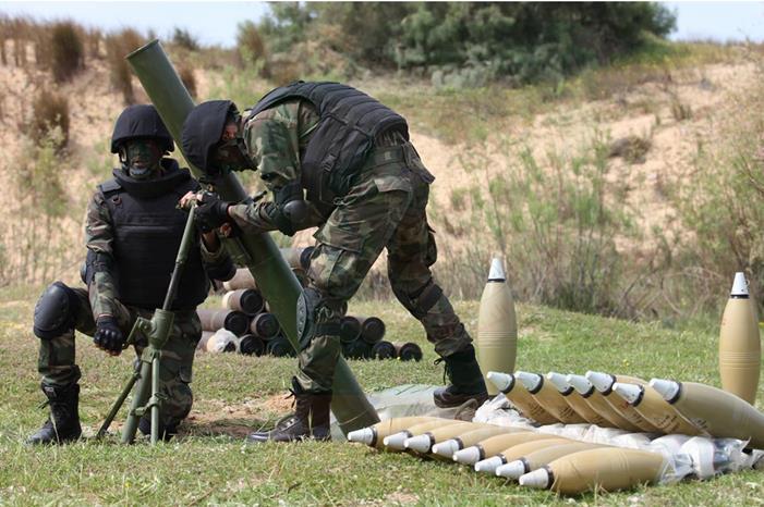 القسام تدك تحشدات العدو في خانيونس بقذائف الهاون 