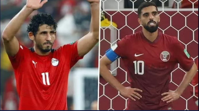 القنوات الناقلة لمباراة مصر ضد قطر في كأس العرب 