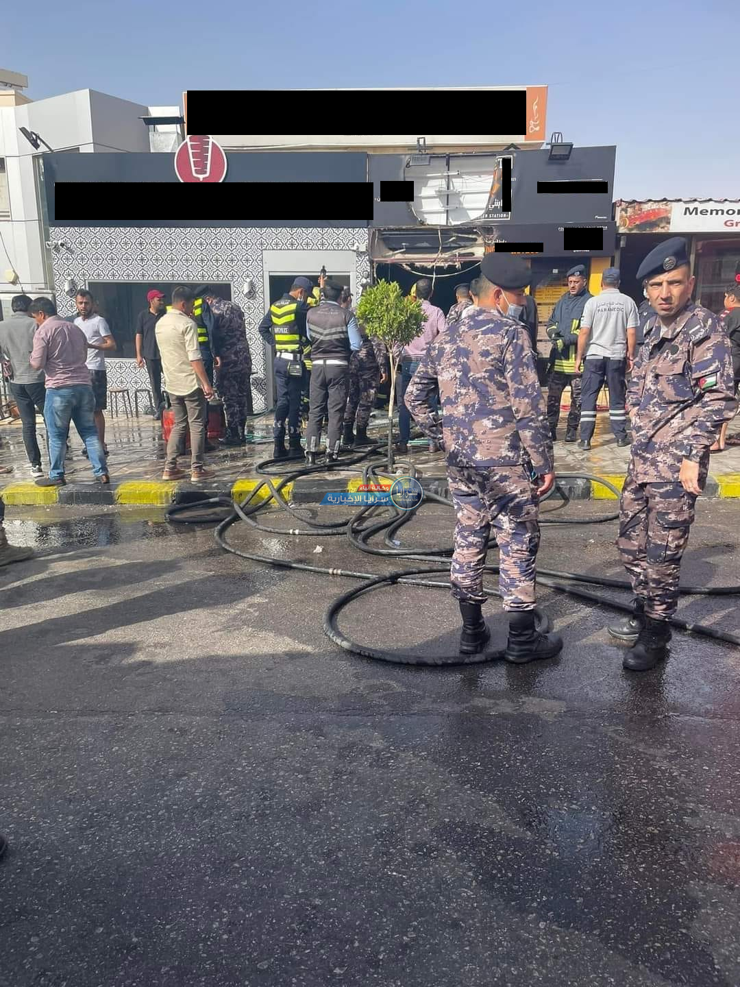  إصابات بمطعم وجبات سريعة نتيجة حريق بداخل المطعم في العقبة 