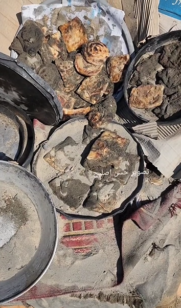 مشاهد من مكان المجزرة التي ارتكبها جيش الاحتلال بعد قصف خيام النازحين - فيديو 