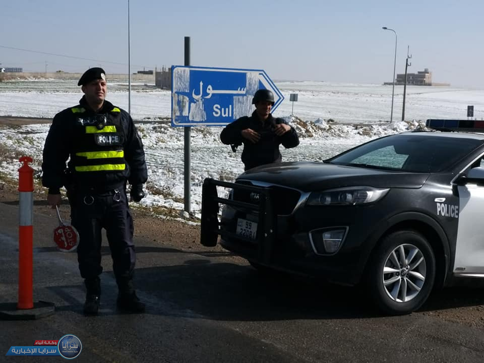 الدوريات الخارجية: جميع الطرق سالكة مع أمطار متفرقة