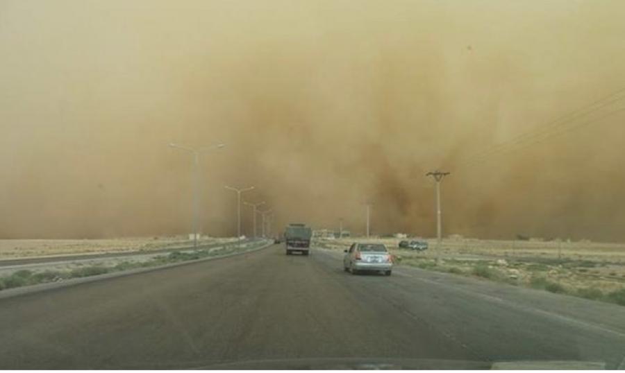 مديرية الأمن العام تهيب بالمواطنين أخذ الحيطة والحذر  مع بدايات تشكل للغبار في "الزميلة" على الصحراوي