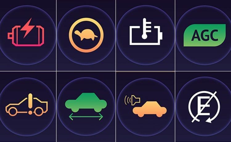 تعرف على معاني الرموز في لوحة قيادة السيارات الكهربائية  